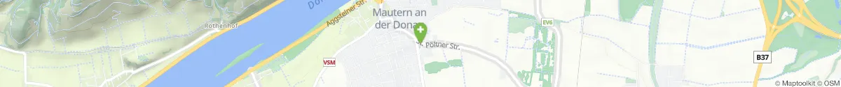 Map representation of the location for Römer Apotheke Mautern in 3512 Mautern